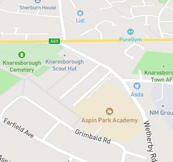 map for Knaresborough, Aspin Park Community Primary School