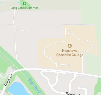 map for Henshaws College