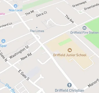 map for Driffield Junior School