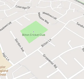 map for Bilton Cricket Club