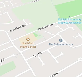 map for Northfield Infant School