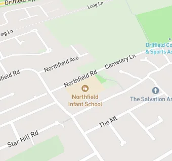 map for Northfield Infant School