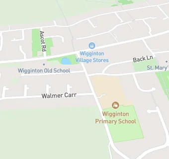 map for Mellors at Wigginton Primary School