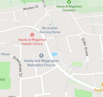 map for Haxby & Wigginton Methodist