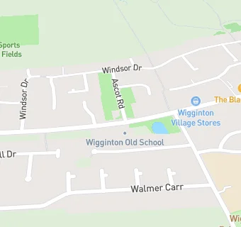 map for Wigginton Dental Practice