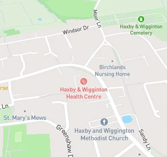 map for Haxby Group York