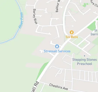 map for Cathay Strensall Takeaway