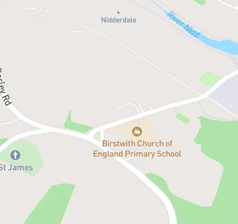 map for Birstwith C of E (VC) Primary School