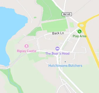 map for Boars Head Hotel