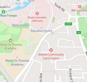 map for Lancaster Medical Practice (Rosebank Site)