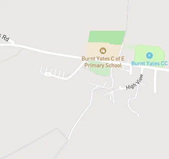 map for Burnt Yates Church of England Voluntary Aided (Endowed)Primary School