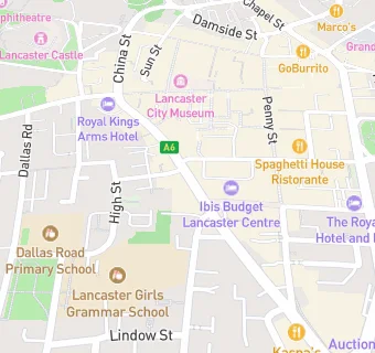 map for Lancaster Medical Practice (King Street Site)