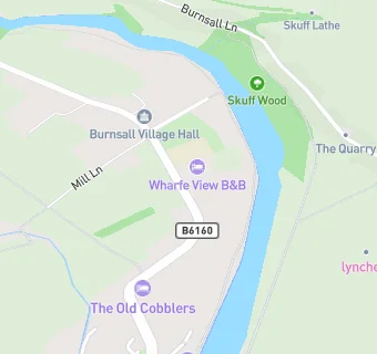 map for Burnsall County Primary School