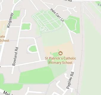 map for St Patrick's Catholic Primary School