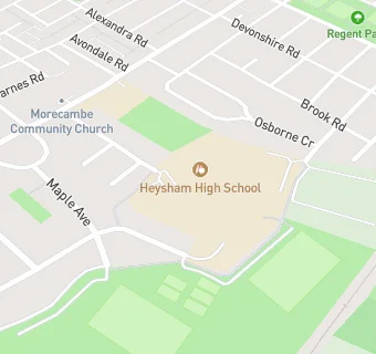 map for Heysham High School Sports College