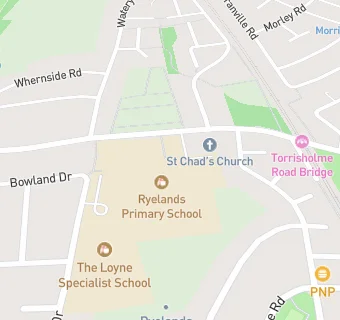 map for Lancaster Ryelands Primary School