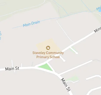 map for Staveley Community Primary School