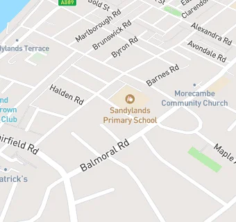 map for Sandylands CP School