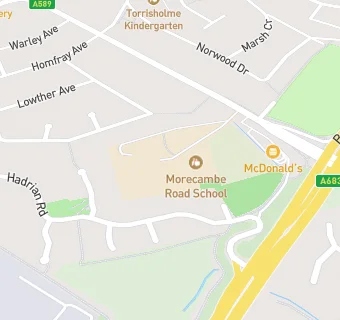 map for Morecambe Road School