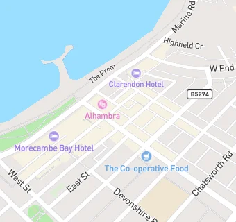 map for Morecambe Bay Chemist