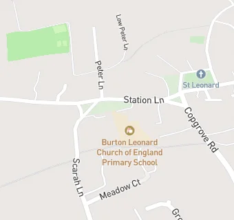 map for Burton Leonard Church of England Primary School