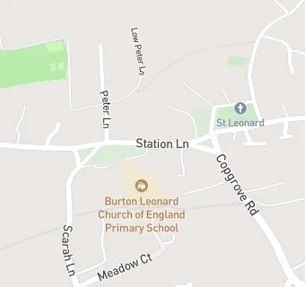 map for Burton Leonard C of E (VC) Primary School