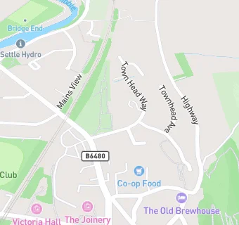 map for Townhead Surgery