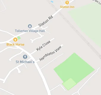 map for Tollerton Surgery