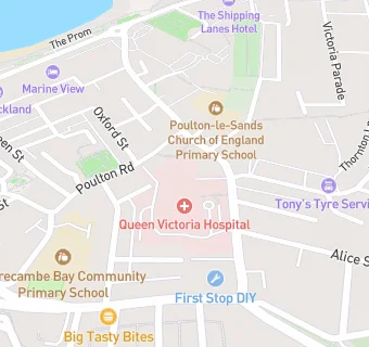 map for Queen Victoria Tea Bar