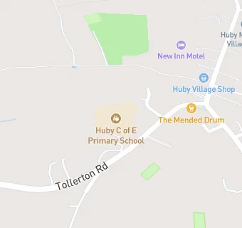 map for Huby CofE Primary School