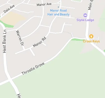 map for Hillcroft Nursing Home (Slyne)