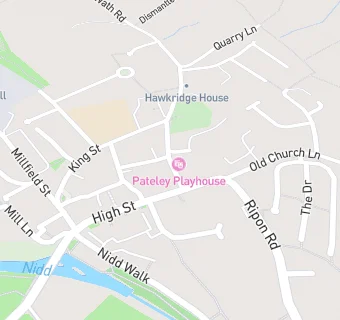 map for Dacre & Hartwith Village Hall