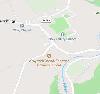 map for Wray with Botton Endowed School