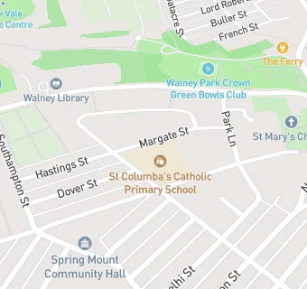 map for St Columba's School