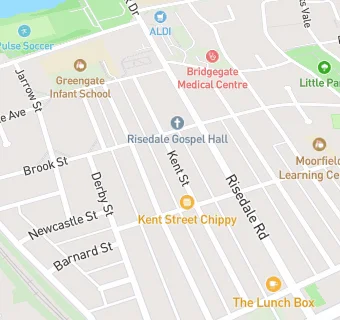 map for Kent Street Chippie