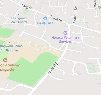 map for Outwood Grange Academy