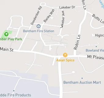 map for Bentham Chippy