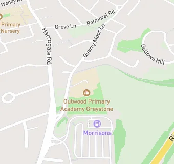 map for Outwood Primary Academy Greystone