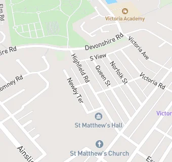 map for St. Matthews Community Halls