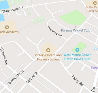 map for Victoria Infant and Nursery School