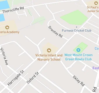 map for Victoria Infant and Nursery School