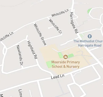 map for Moorside Primary School & Nursery