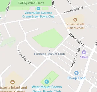 map for Furness Cricket Club