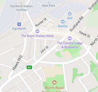 map for Carnforth Hotel