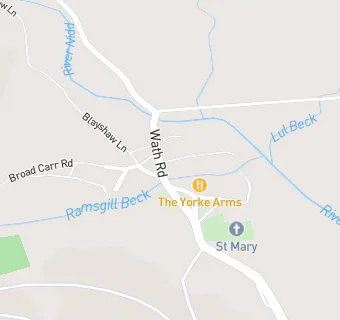 map for The Yorke Arms