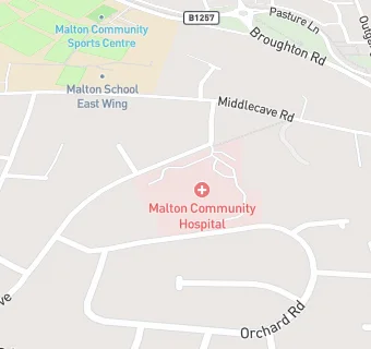 map for Malton & Norton Hospital