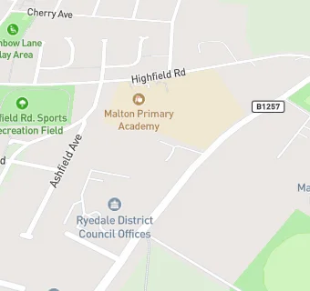 map for Ashfield Elderly Persons Home