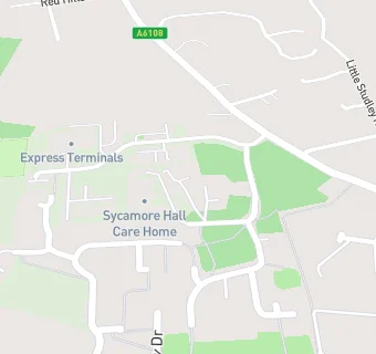 map for Sycamore Hall Care Home