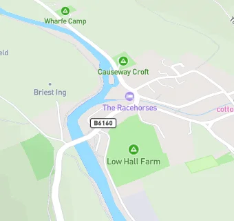 map for The Racehorses Hotel