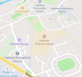 map for Ingleton Primary School